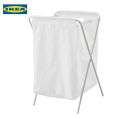 Foldable Laundry bag with stand - white 70 L – innovative basket for toys & magazines and gift in living room - JÄLL IKEA. 