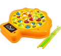 Fishing Game - Fish Catching Game Big with 21 Fishes and 4RODs, Includes Music and Lights Toys for 3 Years Old Boys & Girls. 