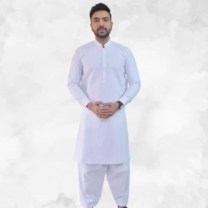 White%20Latha%20Cotton%20Mans%20Kameez%20Shalwar%20for%20Men's%20RJ-KS501%20-%20Image%205