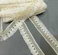 02 yard (gaz) fancy Shuttle Jhalar Lace / tassel lace for clothes, dupatta , suit / milky lace for girl & women. 