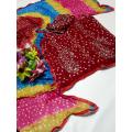 chunri Mukesh Suits FABRIC Soft Bamber Chiffon 2 pieces Shirt And Dupatta. 