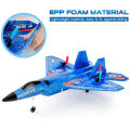 Remote Control F-22 Foam Fighter Jet 2.4 GHz - Rechargeable Battery - Trending F-22  Foam Jet - Toy For Boys - Assorted Colors. 