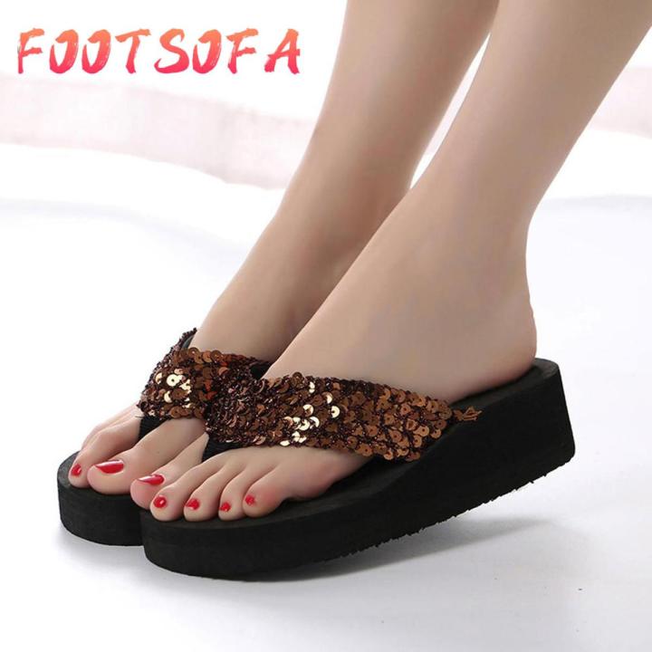 Female%20shoes%20Women's%20Summer%20Sequins%20Anti-Slip%20Sandals%20Slipper%20Indoor%20&%20Outdoor%20Flip-flops%20-%20Image%202