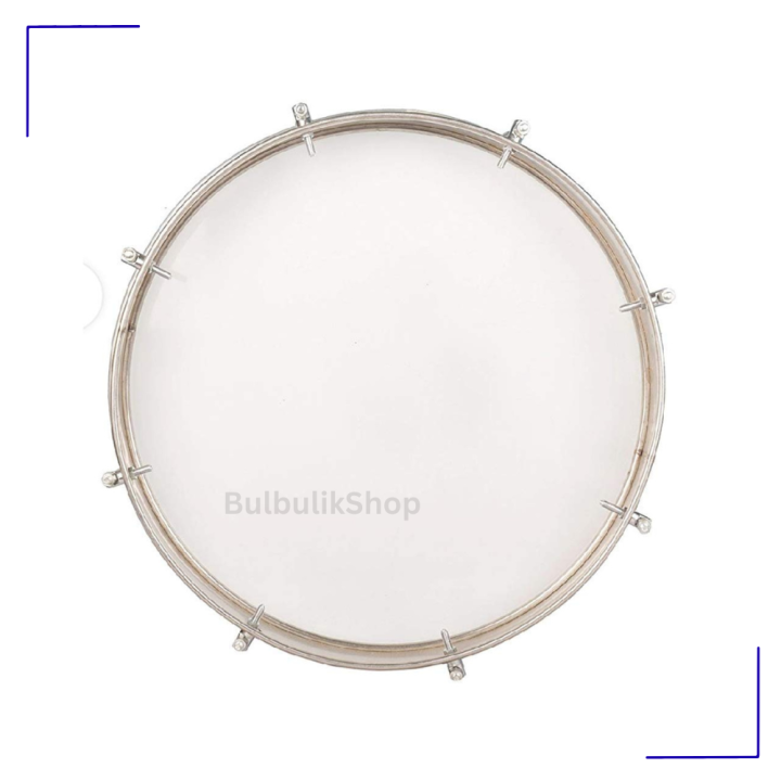 Duff%2012%20Inch%20Silver%20Frame%20%7C%20Islamic%20Musical%20Instrument%20for%20Naat,%20Mehfil%20Use%20%7C%20Premium%20Quality%20Deff%20-%20Image%204
