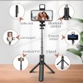 Capture every moment flawlessly with the | Wireless | Ris 3 in 1 | Selfie Stick | Tripod Stand | featuring an extendable design | built in light and Bluetooth remote | Perfect for iPhone | mobile streaming  and vlogging on the go | Daraz 11|11 | 12|12 sal. 