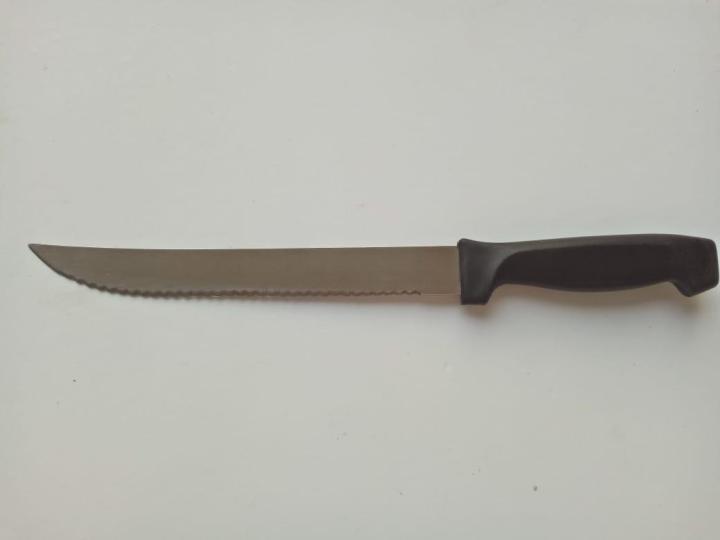Multipurpose Stainless Steel Kitchen Carving Knives - 8 Inch - black