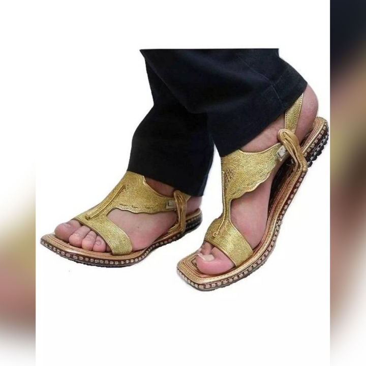 Golden%20Lawa%20Handmade%20Chappal/sandal%20shoes%20For%20Men%20-%20Image%203