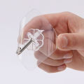 Transparent Traceless Wall Mounted Suction Cup Strong Pull Max 15kg Load Hooks. 