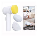 5 in 1 Magic Brush Nylon Bathtub Electric Multi-functional Household Tools Bath Kitchen Cleaning Brush Window Cleaner. 
