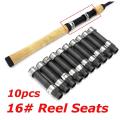10Pcs Black DPS Style 16# Reel Seat Spinning Rod Building & Repair 105mm Length. 