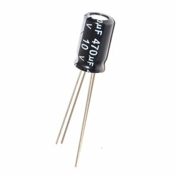 10 Pcs Aluminum Electrolytic Capacitors 470uF 10V Capacitor