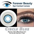 Circle Blue COSMETIC COLORED CONTACT LENSES Eye Contact Lenses Forever Beauty / Disposable Lenses / Lense, Eye Lense / Color Lense / Eye Lenses For Girls Women Men. 