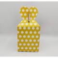 GOLDEN POLKA DOT GOODY BOXES ( PACK OF 10 GIFT BOX ). 