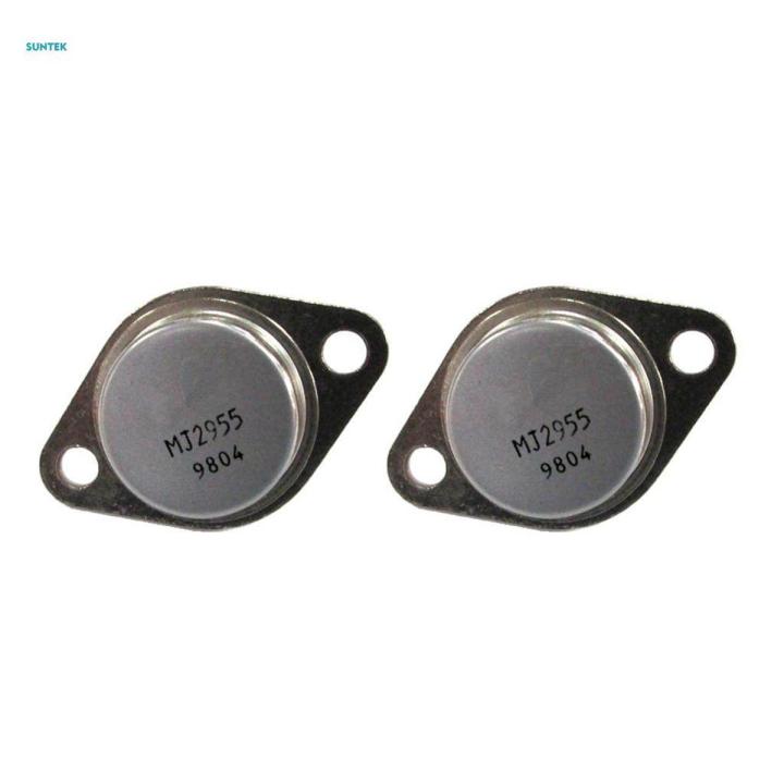 2x2 Piece 2N2955 PNP Power Transistor Triode 100V 15A 110W TO-3