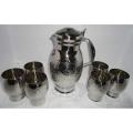 Stainless Steel Water Set - Silver. 