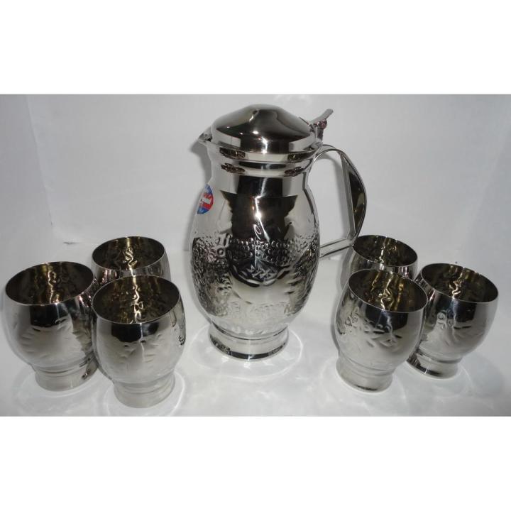 Stainless Steel Water Set - Silver