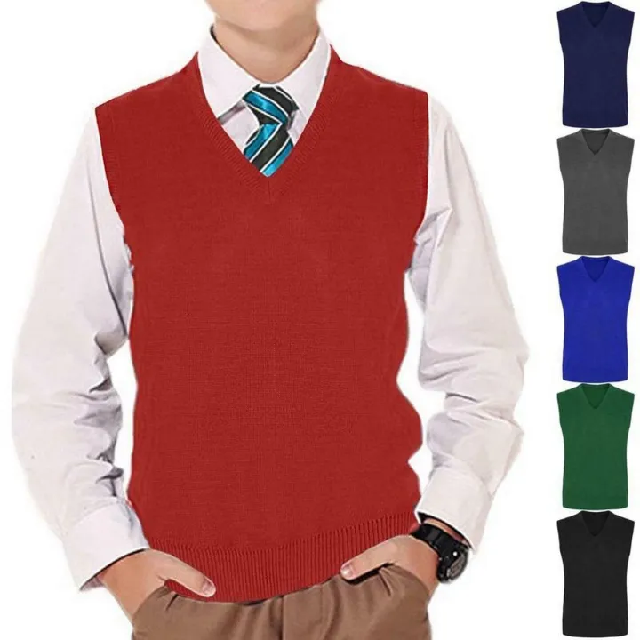 Pack%20of%203%20Multi%20colors%20Sleeveless%20Sweaters%20For%20Winter%20for%20Kids%20Sweaters%20for%20Boys%20-%20Image%203