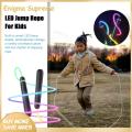 Enigma- Children Jump Rope Color Changing Led Jump Rope Usb Rechargeable Fitness Training for Kids Adults Tangle-free Light-up Skipping Rope 280cm. 
