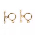 5sets Round Metal Antique golden Clasps for Bracelets craft supplies. 