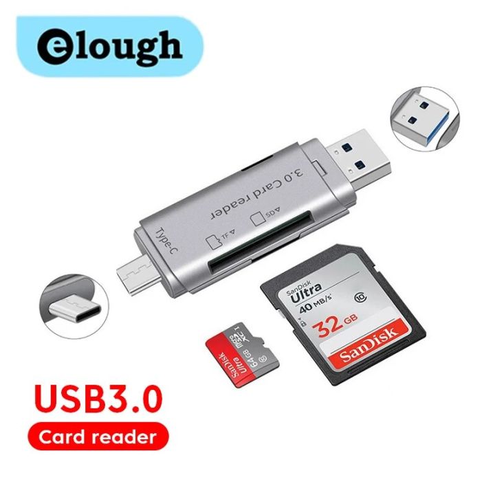 usb3.0 highspeed card reader otg type c SD TF card 2 in 1 multi-function card reader for Xiaomi Samsung mobile phone accessories