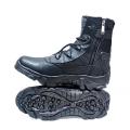 Delta Black Leather Long Boots. 