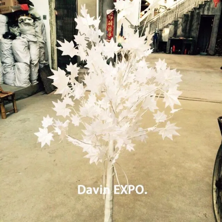 Pack%20of%206%20piece%20simulation%20artificial%20%20white%20maple%20leaf%20leaves%20%20Decorative%20flower%20Party%20DIY%20Home%20Wedding%20Mall%20decoration%20Flower%20-%20Image%204