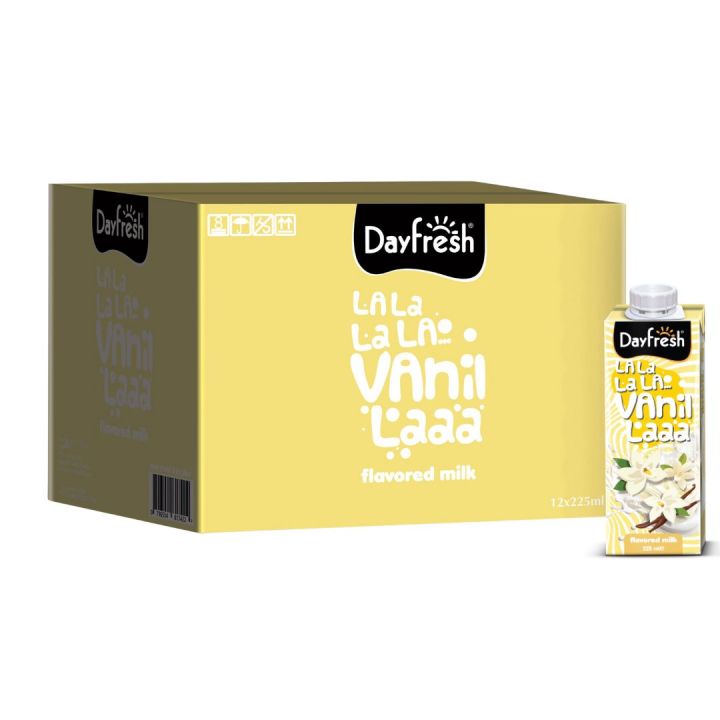 Pack of 12 Dayfresh Vanilla Flavored Milk 225ml