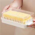 Butter Dish with Lid Plastic Butter Dish, Butter Divider, Auxiliary Butter Chopping Box, Butter Box Cheese Keeper for Fridge, Butter Dish with Lid Plastic Butter Dish, Butter Box Cheese Keeper for Fridge. 