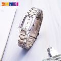 SKMEI New Women Fashion Watches Quartz Waterproof Watch Stainless Steel Simple Elegant Wristwatches watch for girls 1400. 
