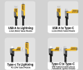 Mecha K-87 4 In 1 Multi Usb Pd Charging Cable 27W & 65W (Type-C To C, C To Lightning, Usb To C, Usb To Lightning). 