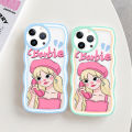 Linemond phone case for Cartoon 3D barbie girl Design case for VIVO Y7S Y81 Y85 Y85A Y91 Y91C Y91I Y93 Y95 Y9S Z1i Z1X Z3X Z5I Cover. 