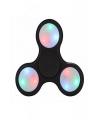 3 Sided Led Light Fidget Spinner -Black. 