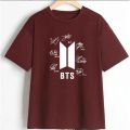 BTS Signature Casual Cotton T-Shirt for Women and Girls – Ladies Top Tee, Available in Multiple Sizes. 