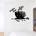 Coffee Cup Wooden Wall Clock  |  3D laser cut Wooden Wall Clock |Beautifull design Wall Clock | Wood Wall Clock For Decoration Of Kids Room Wall Clock ,Home and offices| Black Wooden Wall Clock| Fancy Wall Clock| Laser Cut Wall Clock. 
