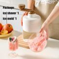 Ice Crusher Machine for Home,Manual Ice Shaver Crushed Ice Maker Shaved Ice Machine with Ice Cube Trays for Party, Bars, Restaurants (White). 