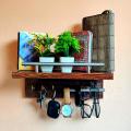 wooden key holder for wall, Wall key Hanger for Hanging Keys for home, office, room decoration. 