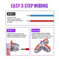 Wire Connectors Low Voltage T Tap Electrical Wire Connectors 3 Way Wire Connector T Type Solderless Cable Connection Terminals. 