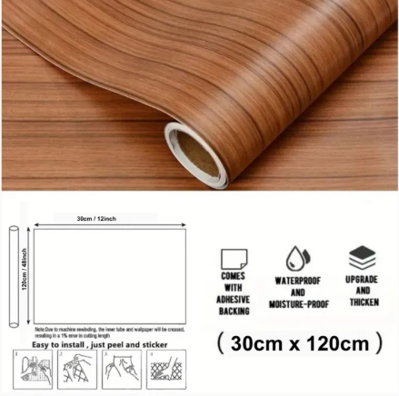1Roll,Peel%20and%20Stick%20Contact%20Paper%20Wood%20Grain%20Wooden%20Self-Adhesive%20Film%20Waterproof%20&%20Removable%20Wallpaper%20Decorative%20for%20Kitchen,%20Countertops,%20Cabinets%2030cm%20x%20120cm%20-%20Image%205