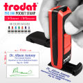 Trodat 9511 Pocket Stamp, For Office and personal use Size: 38 X 14 mm handy customize stamp with your own detail. 