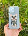 NIMMY brand Original  billionaire series bulldog case in natural titanium,black,purple for apple iphone 15/14 series. 