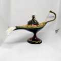 Aladin Chiragh ( lamp) ( Brass Vintage Decoration Piece - Fine Work 8 inches / Handicraft / Handmade / Vip's Creation. 
