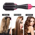 3 In 1 Hair Dryer Brush One-step Volumizer Blow Dryer Brush Hair Straightener Curler Professional Hot Air Brush Hair Styler Comb, 3 In 1 One Step Hair Dryer And Volumizer Hair Salon Hot Air Paddle Styling Brush. 