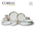 Corelle Gold Premier Series 40-piece Dinner Set - Art Nouveau. 