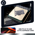 PCI-E to USB 3.0 PCI Express Card Incl.1 USB C and 2 USB A Ports, M.2 NVME to PCIe 3.0 Adapter Card with Bracket. 