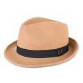 Men Winter Thick Warm Felt Fedora Hats Wool Gentleman Jazz Cap Homburg Male Classical Narrow Brim Top Hat. 