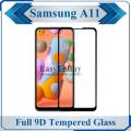 Samsung Galaxy A11 Full Black 9D|5D|6D|10D|11D|21D Tempered Glass Screen Protector Edge to Edge Full Glue Premium Quality Film For Samsung Galaxy A11. 