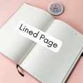 Pastel Doodle Journal Dotted or Lined Pages Notebook A5 Hardcover Diary. 