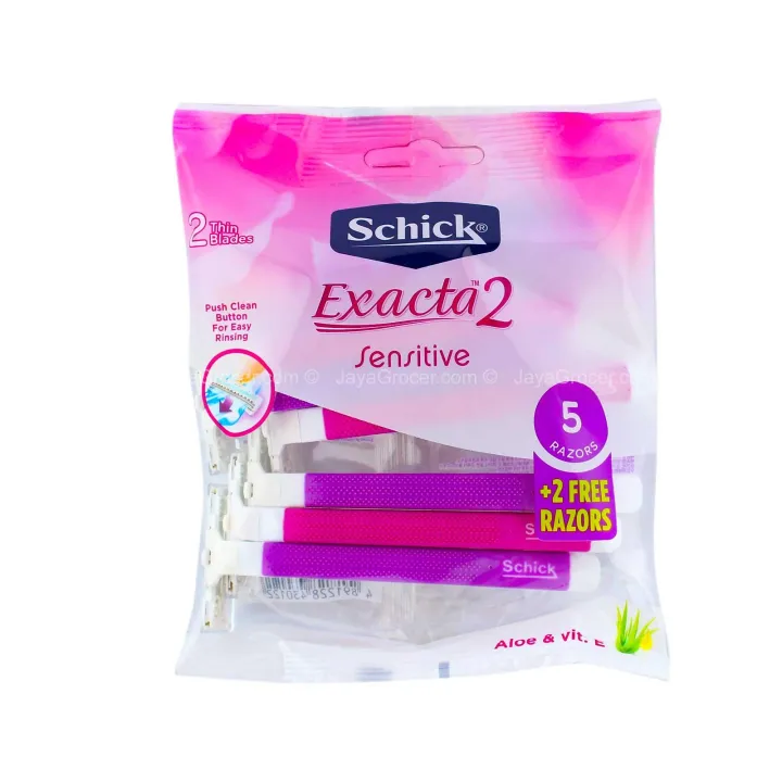 Schick%20Exacta%202%20Sensitive%20Ladies%202%20Thin%20Blade%20Razor%20For%20Lady%20Body%20Razor%20-%207%20Razors%20Inside%20-%20Image%202