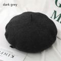 Women Winter Wool Beret Hats French Hat Girls Solid Color Fashion Autumn Beret Hat For Women Flat Cap Hat Felt Berets. 