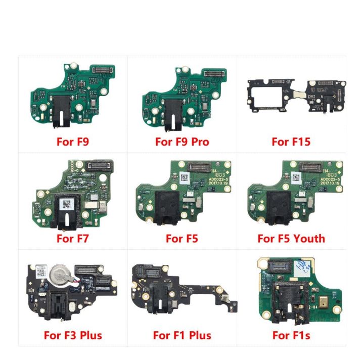 Headphone Jack Audio Microphone Connector Complete Board Flex Cable Parts For OPPO F1s F1 F3 Plus F5 Youth F7 F11 F15 F9 Pro